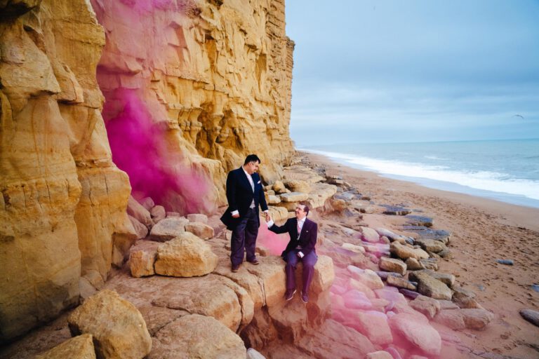 Photograph by South West wedding photographer Freya Steele