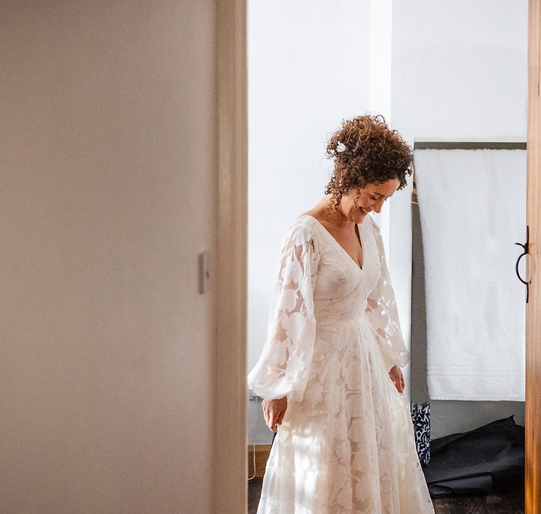 Photograph of a wedding hair style by Georgia Claire Bridal