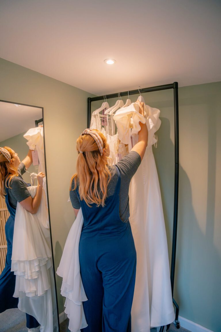 Photograph of Zoe from Bys Vyken Bridal Boutique, Bristol by Just James Photography